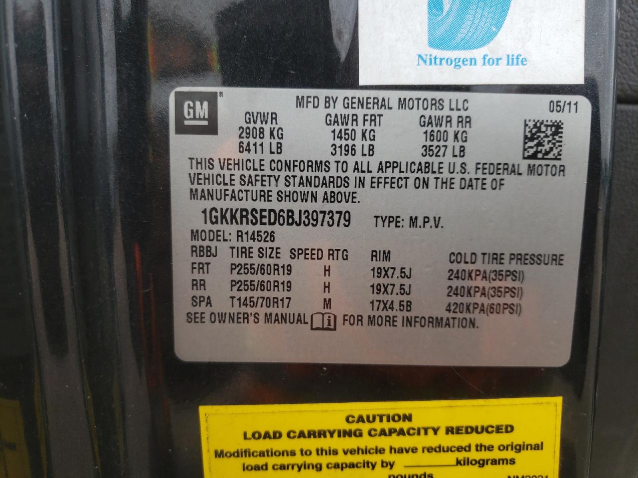 1GKKRSED6BJ397379 2011 GMC Acadia Slt-2