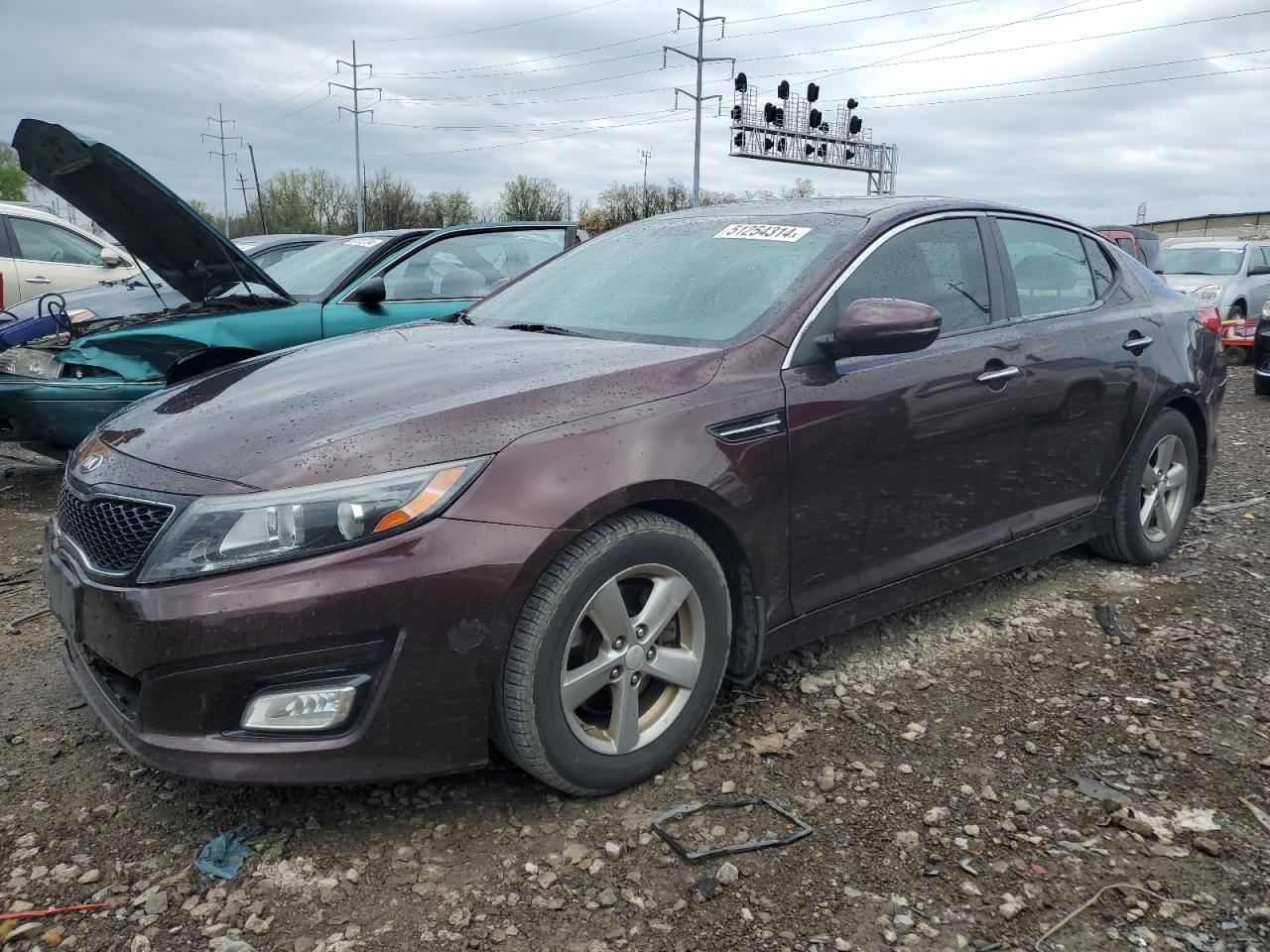 5XXGM4A71EG307933 2014 Kia Optima Lx