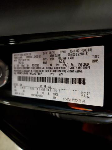 2021 Ford Escape Se VIN: 1FMCU9G61MUA07887 Lot: 51054944