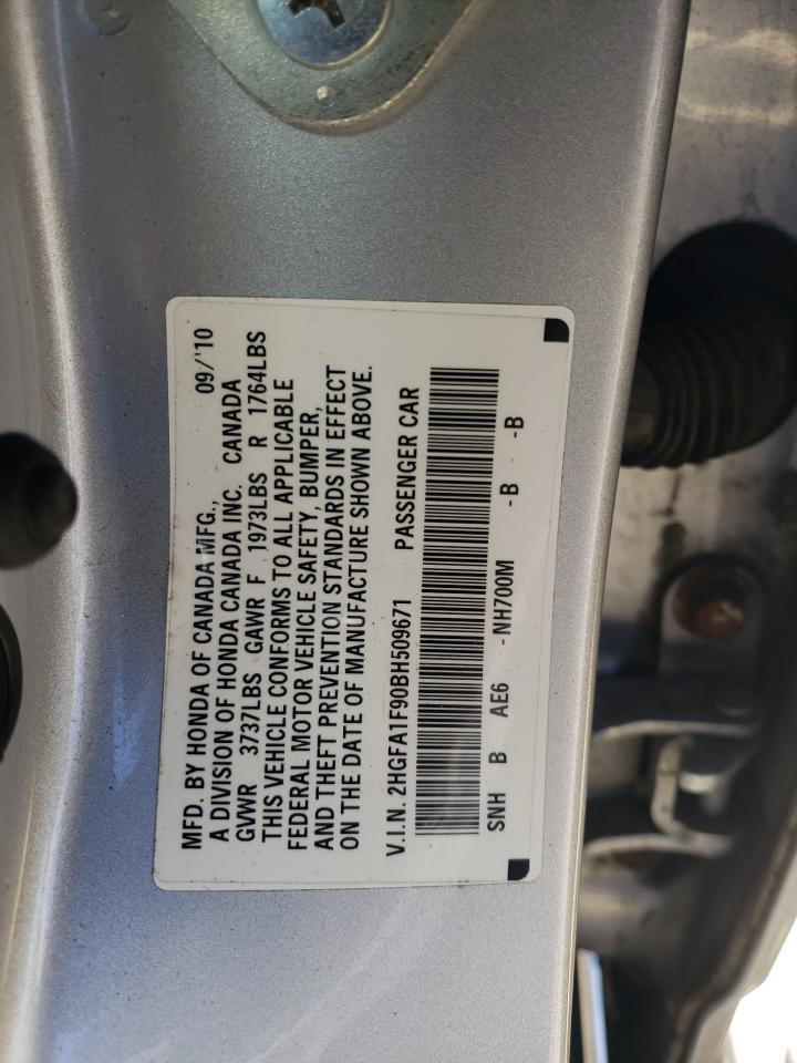 2HGFA1F90BH509671 2011 Honda Civic Exl