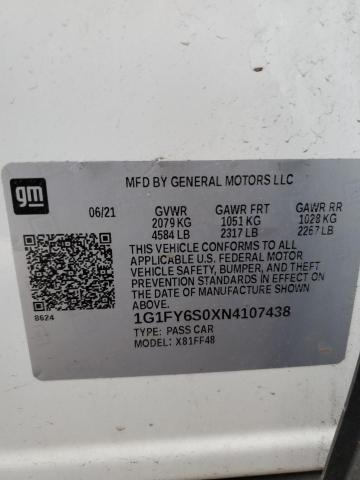 1G1FY6S0XN4107438 Chevrolet Bolt EUV L 13