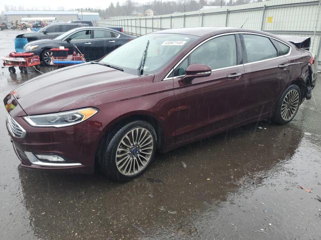 Lot #2492053660 2017 FORD FUSION SE salvage car