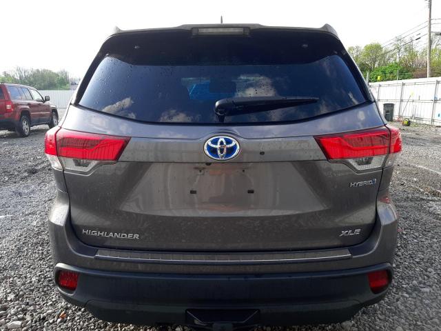 VIN 5TDJGRFH4KS065872 2019 Toyota Highlander, Hybrid no.6