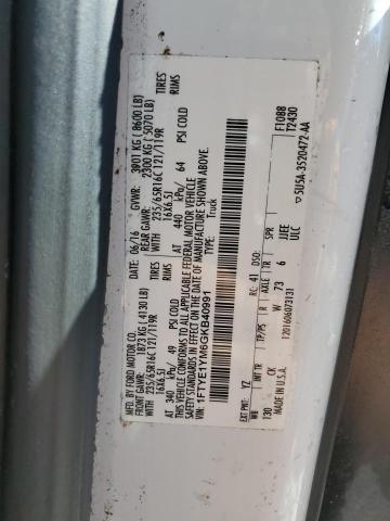 2016 Ford Transit T-150 VIN: 1FTYE1YM6GKB40991 Lot: 52824814