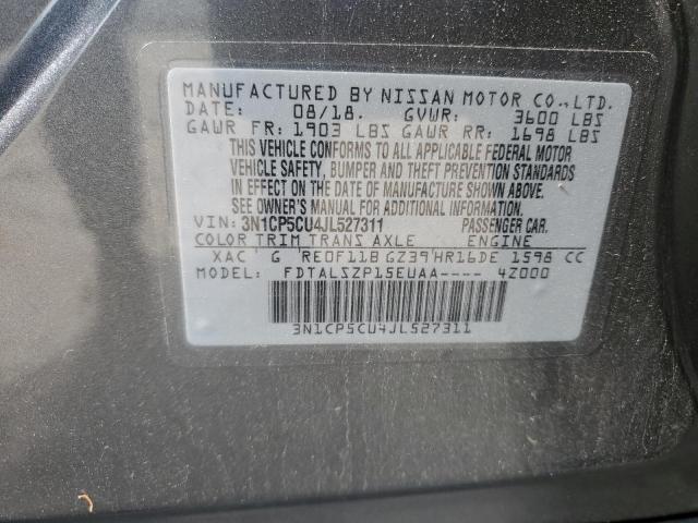 2018 NISSAN KICKS S - 3N1CP5CU4JL527311