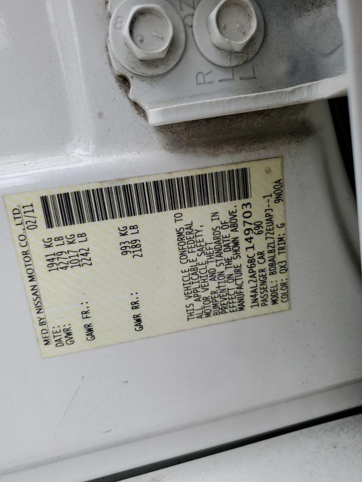 1N4AL2AP6BC149703 2011 Nissan Altima Base