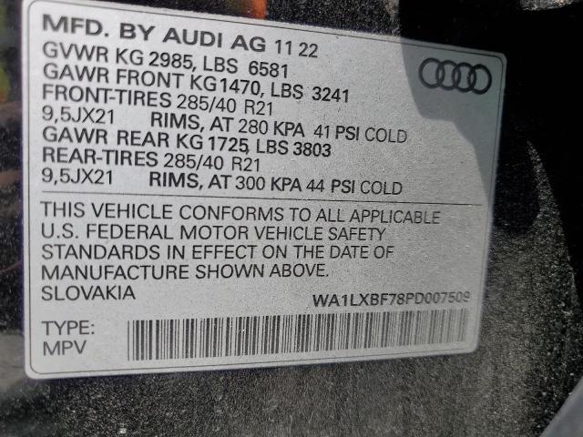 VIN WA1LXBF78PD007509 2023 Audi Q7, Premium Plus no.13