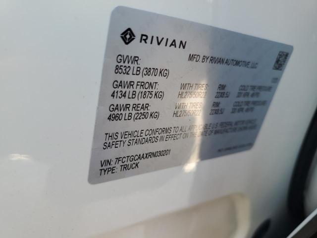 2024 Rivian R1T Adventure VIN: 7FCTGCAAXRN030201 Lot: 52081634