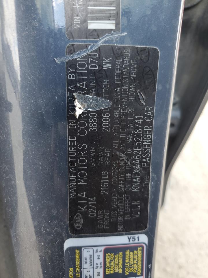 KNAFX4A62E5218741 2014 Kia Forte Lx