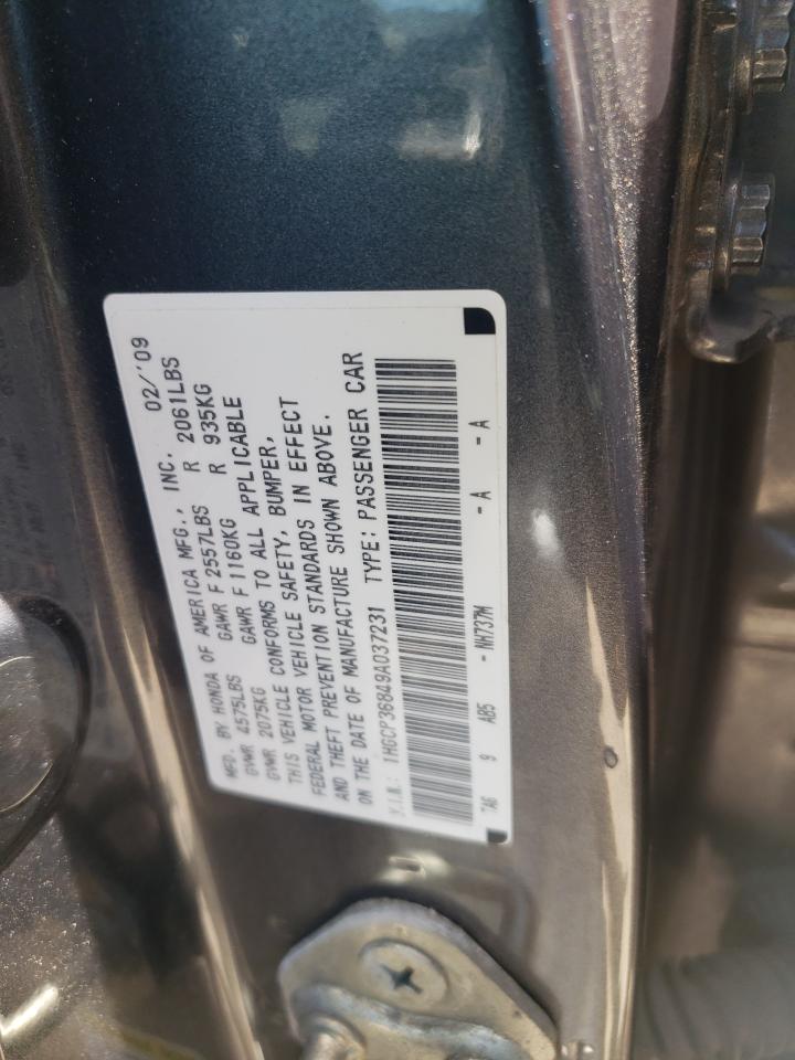 1HGCP36849A037231 2009 Honda Accord Exl