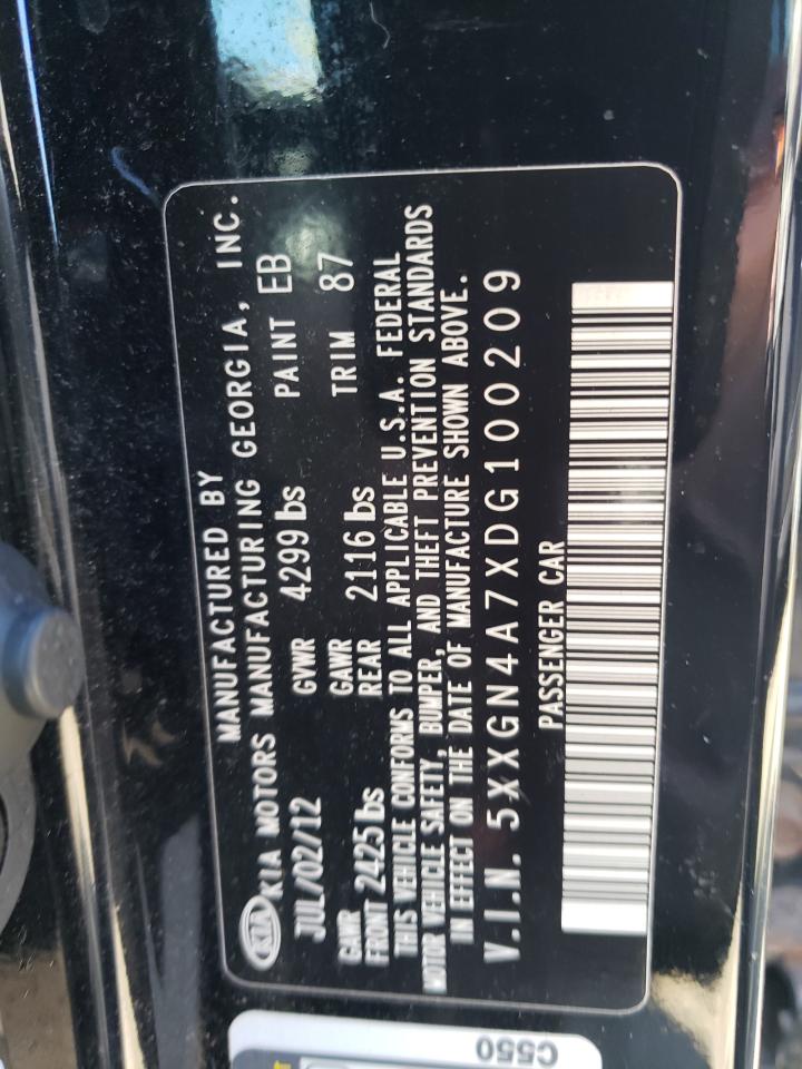 5XXGN4A7XDG100209 2013 Kia Optima Ex