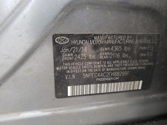 2014 Hyundai Sonata Se VIN: 5NPEC4AC2EH882991 Lot: 49162004