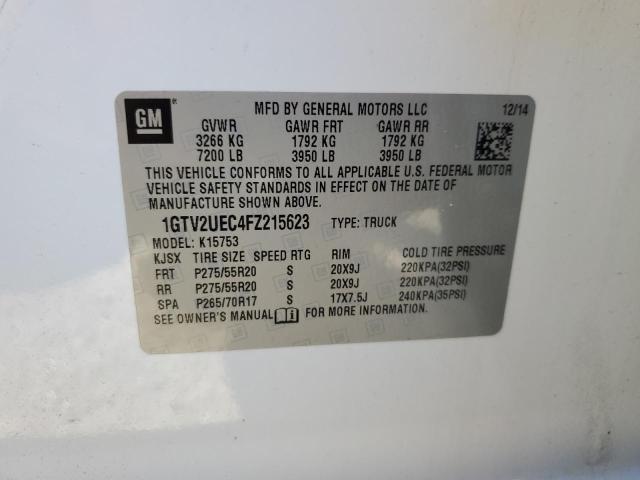 2015 GMC SIERRA K15 - 1GTV2UEC4FZ215623