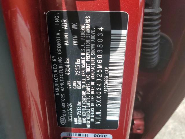 2021 KIA K5 EX - 5XXG34J25MG038034