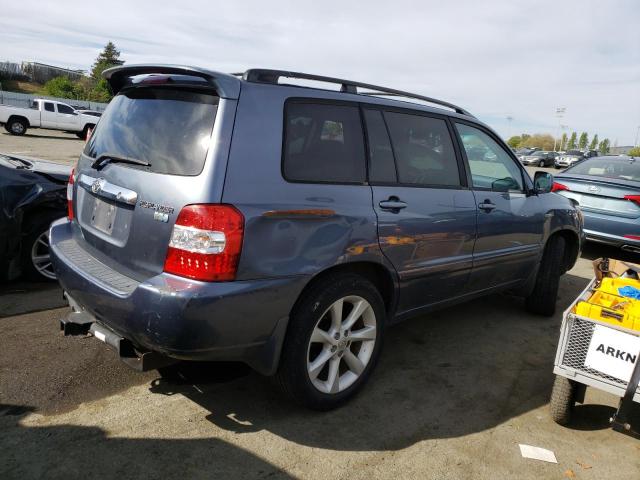 TOYOTA HIGHLANDER 2006 blue  hybrid engine JTEDW21A560014810 photo #4