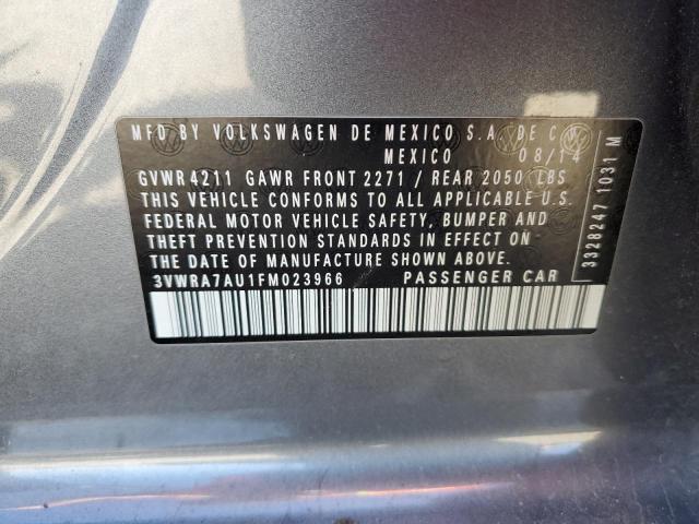 2015 VOLKSWAGEN GOLF TDI 3VWRA7AU1FM023966