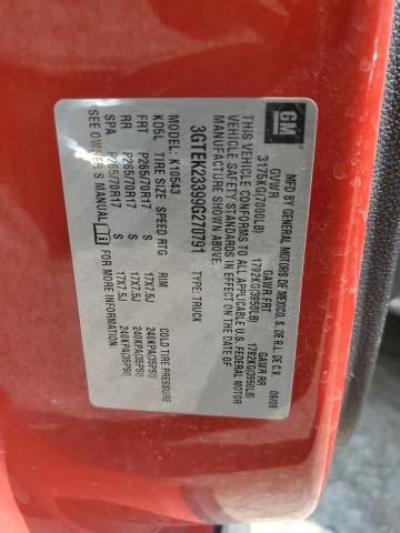 2009 GMC Sierra K1500 Sle VIN: 3GTEK23399G270791 Lot: 53035064