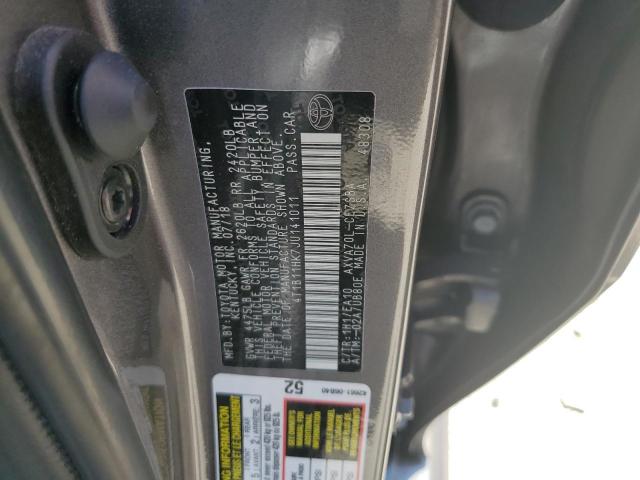 VIN 4T1B11HK7JU141011 2018 Toyota Camry, L no.12