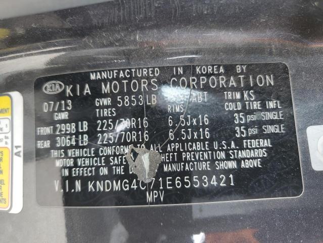 2014 Kia Sedona Lx VIN: KNDMG4C71E6553421 Lot: 50860684