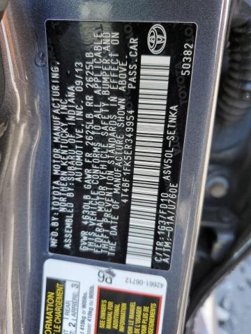 2014 Toyota Camry L VIN: 4T4BF1FK5ER349954 Lot: 50881974