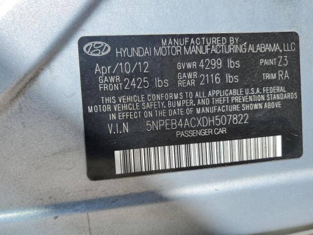 5NPEB4ACXDH507822 | 2013 Hyundai sonata gls