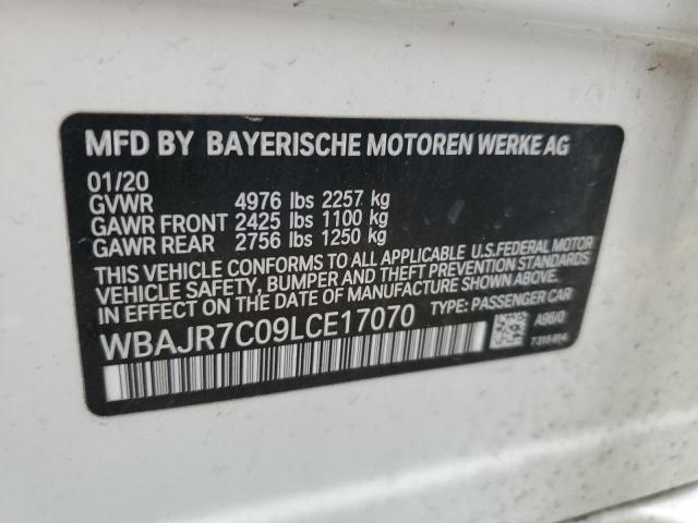 2020 BMW 530 Xi VIN: WBAJR7C09LCE17070 Lot: 50790584