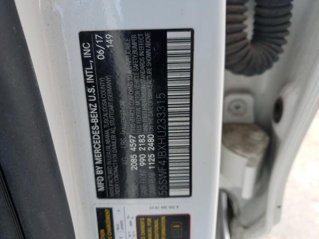 2017 MERCEDES-BENZ C300 55SWF4JBXHU233315