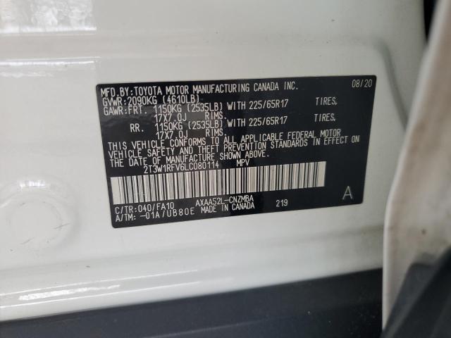 2020 TOYOTA RAV4 XLE - 2T3W1RFV6LC080114