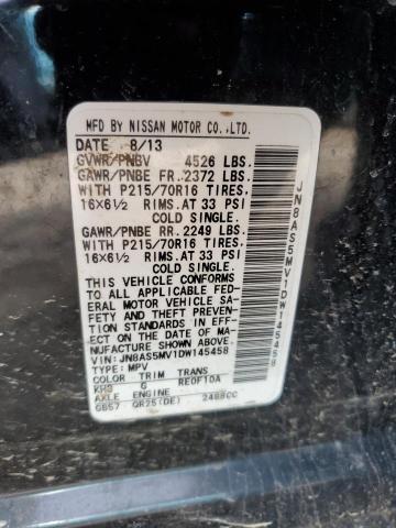 2013 Nissan Rogue S VIN: JN8AS5MV1DW145458 Lot: 50843964