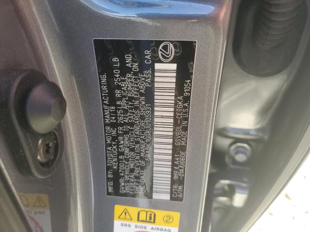 2018 Lexus Es 350 VIN: 58ABK1GG8JU105931 Lot: 50766674