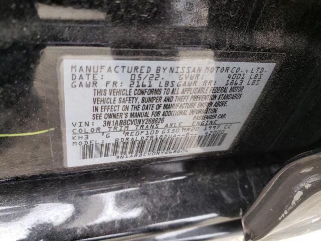 2022 Nissan Sentra Sv VIN: 3N1AB8CV0NY268826 Lot: 51836764