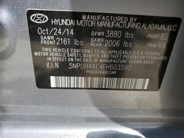 5NPDH4AE4FH603590 2015 Hyundai Elantra Se