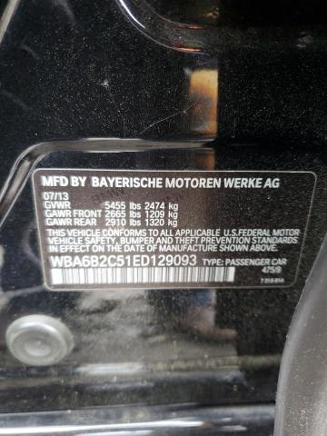 VIN WBA6B2C51ED129093 2014 BMW 6 Series, 650 I Gran... no.12