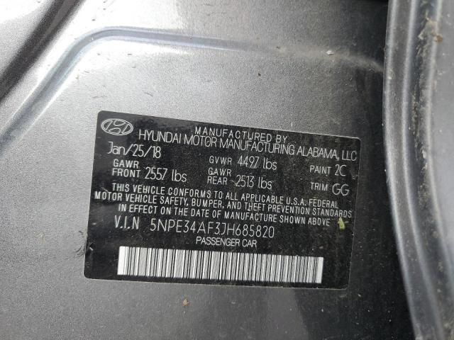 5NPE34AF3JH685820 | 2018 Hyundai sonata sport