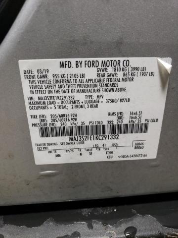 2019 Ford Ecosport S VIN: MAJ3S2FE1KC291332 Lot: 46654734