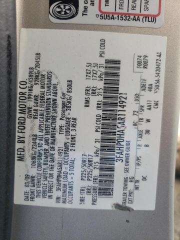 2010 Ford Fusion Se VIN: 3FAHP0HA5AR114921 Lot: 49677554