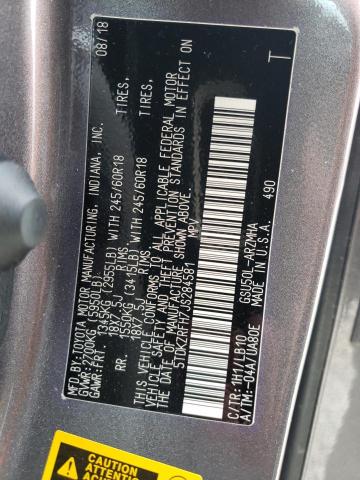 2018 Toyota Highlander Se VIN: 5TDKZRFH7JS284581 Lot: 52132784