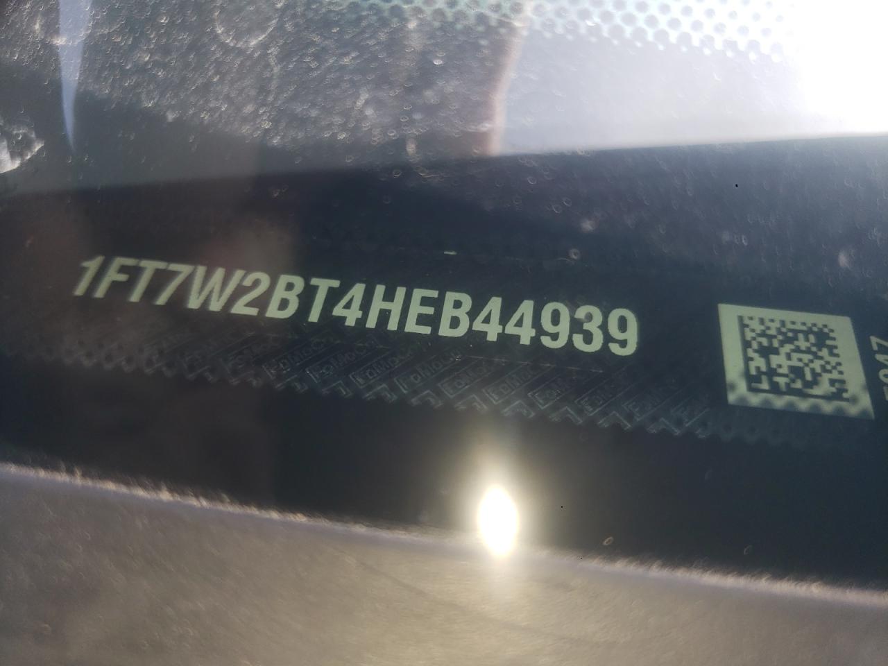 1FT7W2BT4HEB44939 2017 Ford F250 Super Duty