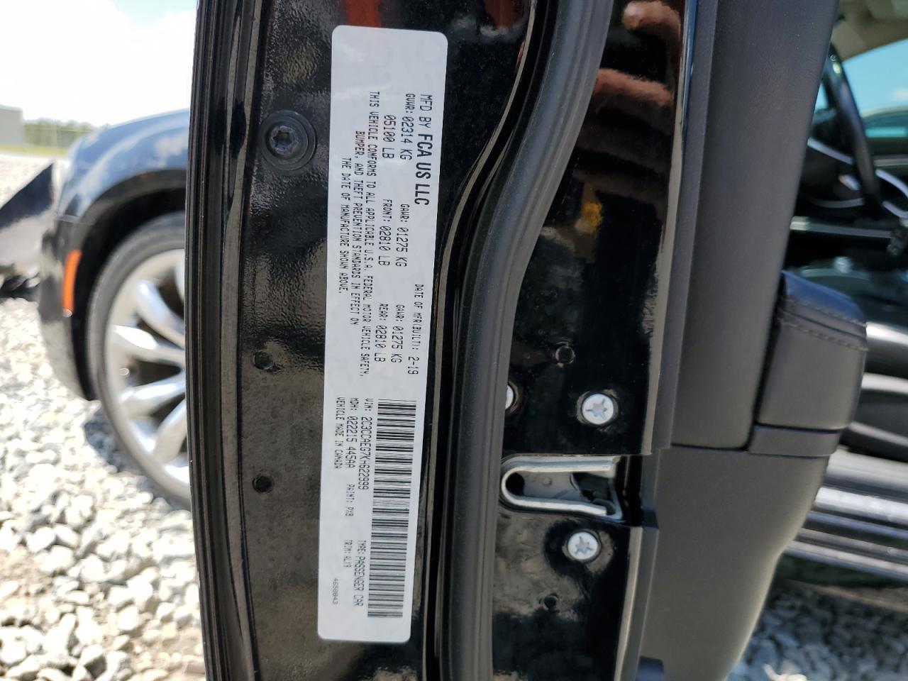 2C3CCAEG7KH622999 2019 Chrysler 300 Limited