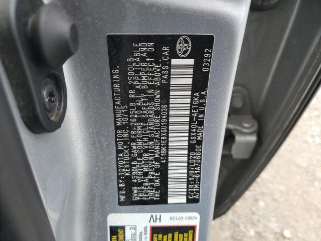 2016 TOYOTA AVALON XLE - 4T1BK1EBXGU194036