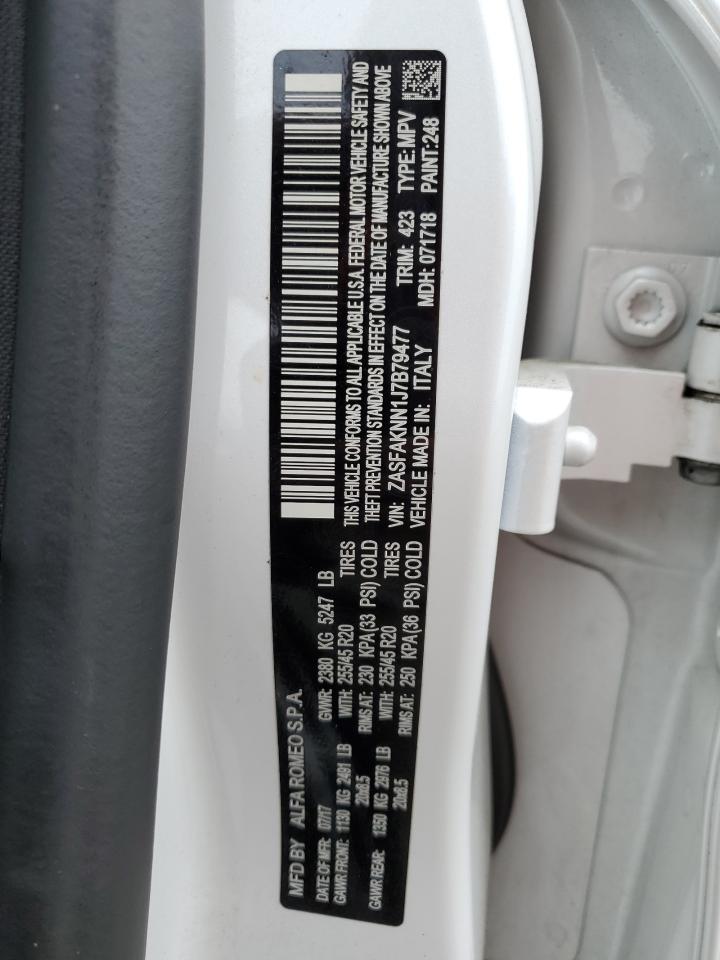 ZASFAKNN1J7B79477 2018 Alfa Romeo Stelvio Ti Sport