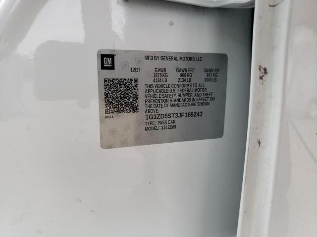 2018 Chevrolet Malibu Lt VIN: 1G1ZD5ST3JF169243 Lot: 51258134