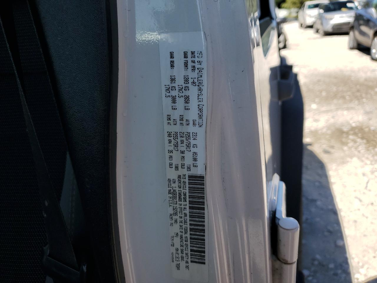 1J4GB39177L152785 2007 Jeep Wrangler X