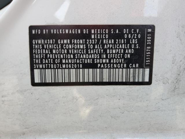 2020 Volkswagen Jetta Gli VIN: 3VW6T7BU7LM062018 Lot: 48982944