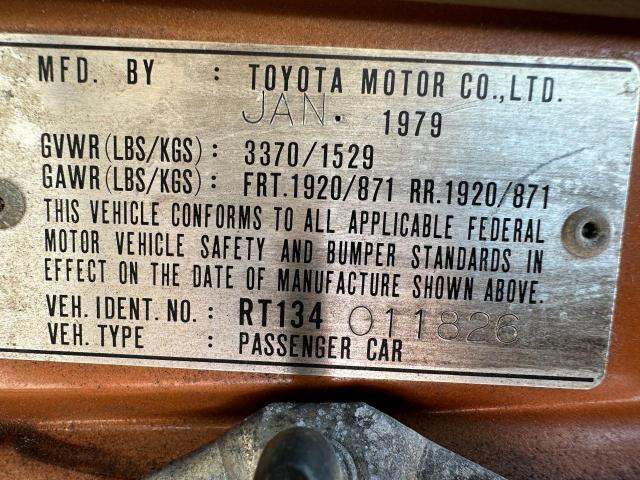Lot #2468854859 1979 TOYOTA CORONA DLX salvage car
