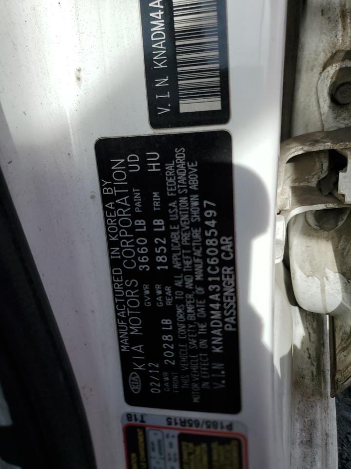 KNADM4A31C6085497 2012 Kia Rio Lx