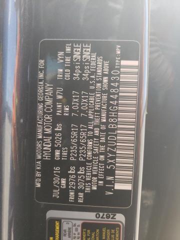 2017 Hyundai Santa Fe Sport VIN: 5XYZUDLB8HG448430 Lot: 50675734