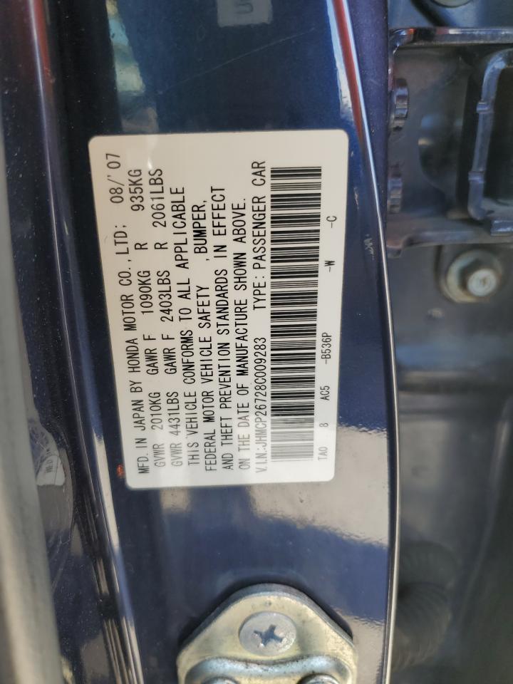 JHMCP26728C009283 2008 Honda Accord Ex