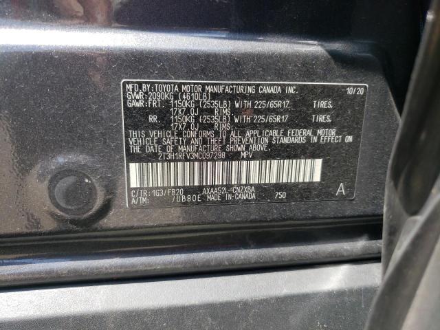 2T3H1RFV3MC097298 2021 Toyota Rav4 Le