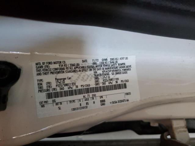 2013 Ford Focus Bev VIN: 1FADP3R45DL196953 Lot: 49968674